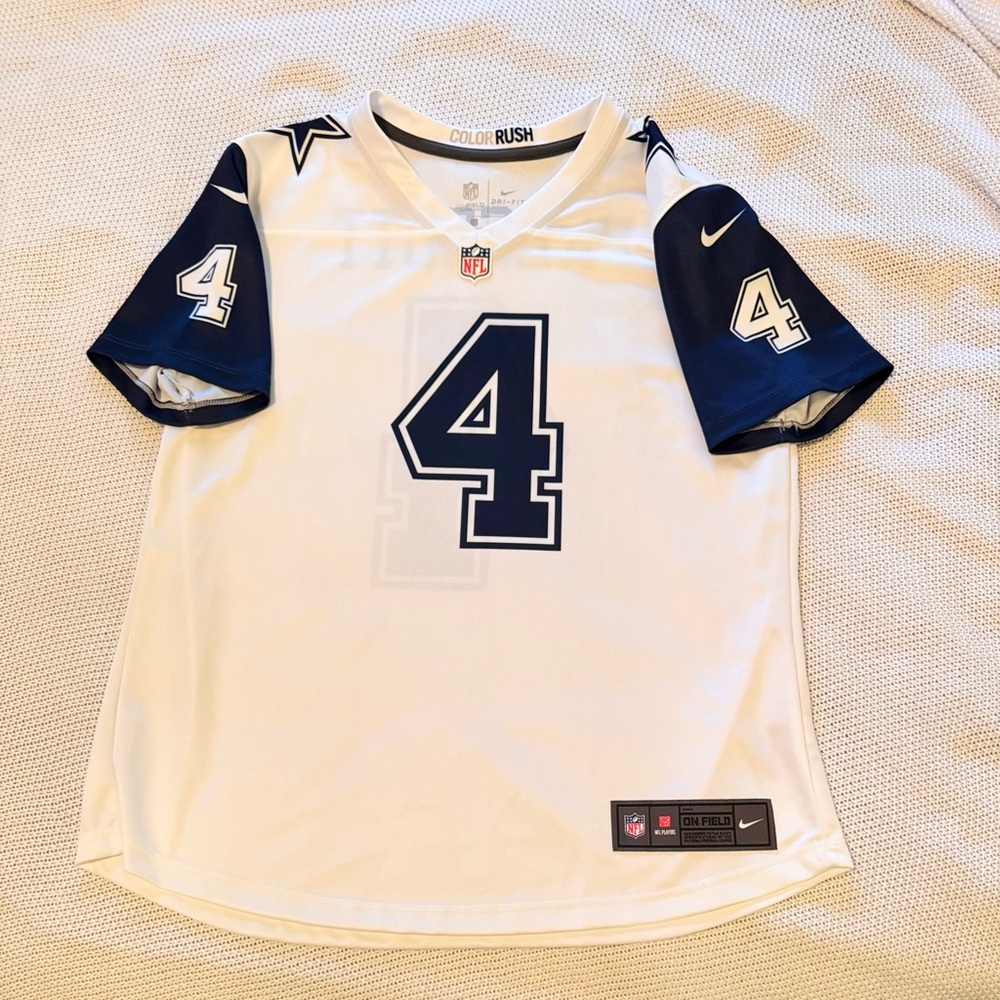 NFL NIKE Dallas Cowboys #4 Dak Prescott Women's Game Football Jersey Shirt - Picture 3 of 16